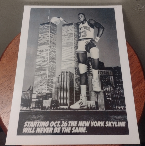 NEW! PATRICK EWING KNICKS ROOKIE BLACK & WHITE OLD SCHOOL 8.5x11 GLOSSY POSTER🤩 - Picture 3 of 8
